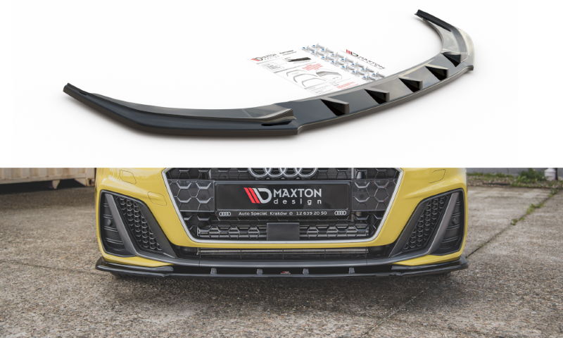 Voorspoiler Audi A1 S-LINE GB glanzend zwart V.1