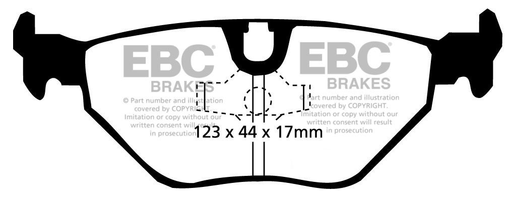 EBC Brakes JAGUAR XJR-S 6.0 93-94 Remblokken achterzijde
