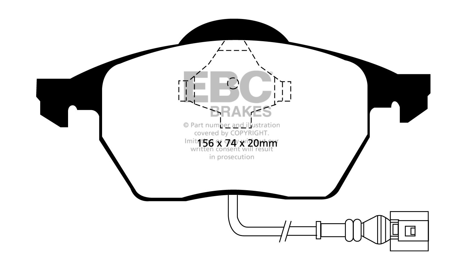 EBC Brakes AUDI A3 8L 1.8 Turbo 99-2003 Remblokken voorzijde gre