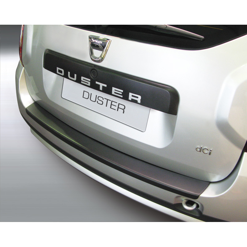 Protection de seuil arrière (ABS) sur mesure pour Dacia Duster 2010-2017 Noir