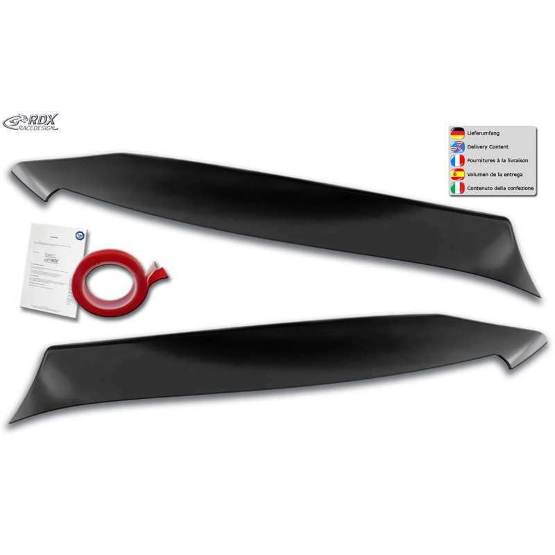 Spoilers de phares sur mesure pour Mercedes Classe C (W205) Sedan/Estate/Coupé 2014-2021 (ABS)
