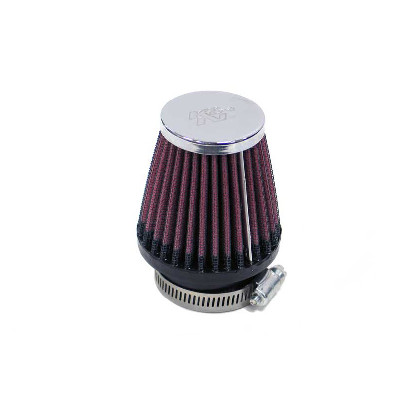 K&N Filtre à Air Universel Conique 46mm raccordement, 76mm de base, 51mm en haut, 76mm hauteur (RC-2320)