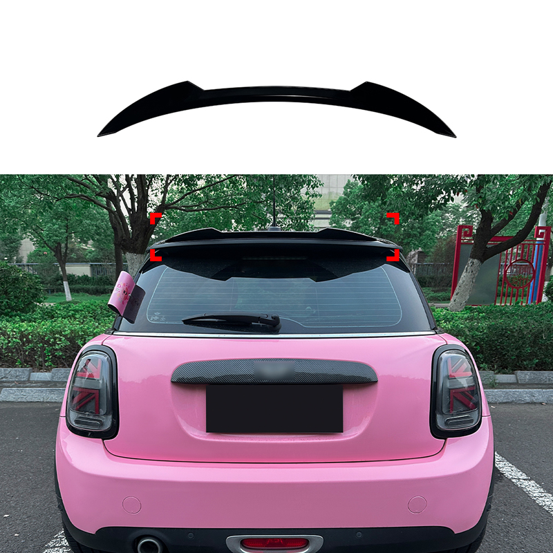 Becquet de toit (Spoiler Cap) sur mesure pour Mini F55/F56 One/Cooper/S 2013-2024 excl. JCW/GP (ABS Noir Luisant)