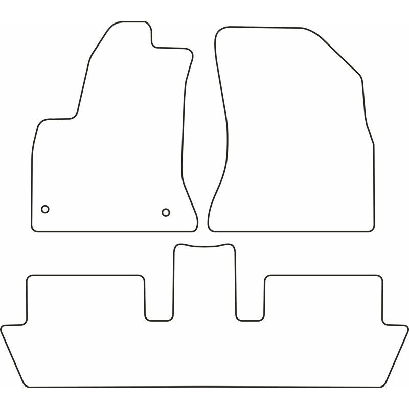 Set de tapis de sol sur mesure pour Citroen C4 Picasso 2006-2012 (5 Personnes)