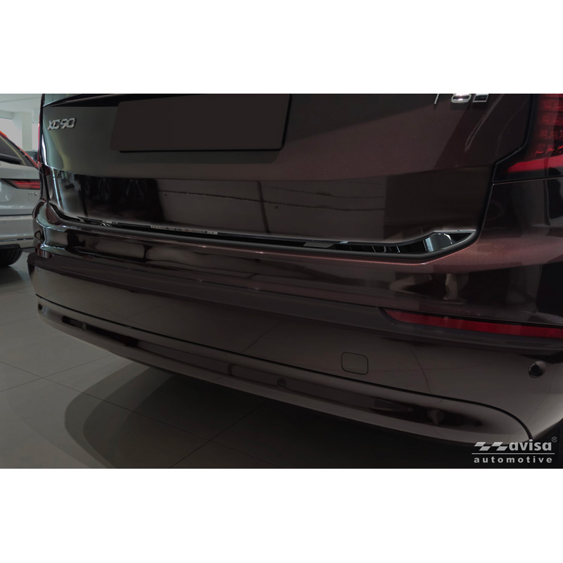 Avisa Moulure de hayon en Inox Noir Chrome sur mesure pour Volvo XC90 II 2015-19, Facelift 2019-2024 & Facelift 2024-