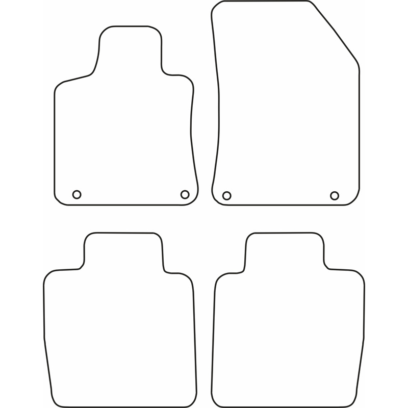 Set de tapis de sol sur mesure pour Citroën DS9 2020-