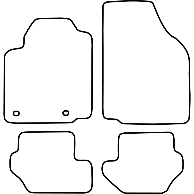 Set de tapis de sol sur mesure pour Mazda 121 1996-2001