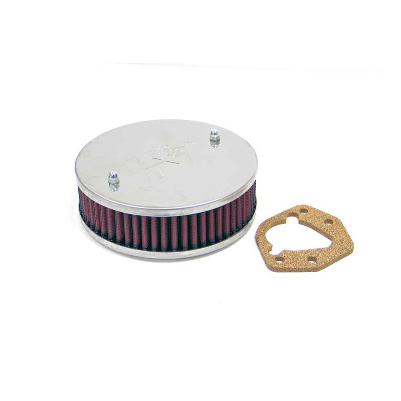 K&N Filtre à Air rond sur mesure pour carburateur Stromberg 175-CD, diamètre 150 mm, Hauteur d'assemblage 45mm (56-9355)
