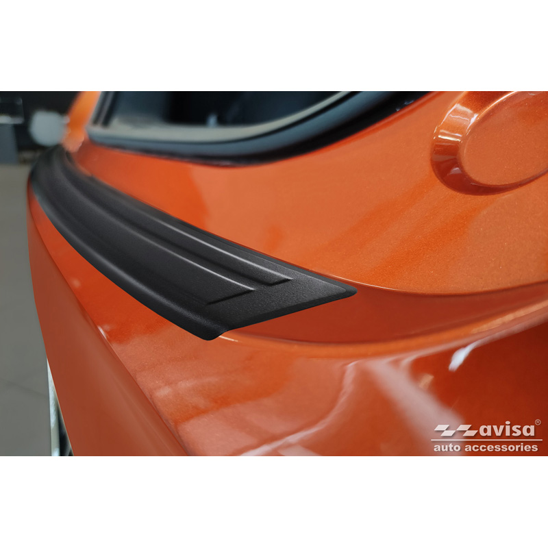 Protection de seuil arrière inox noir mat sur mesure pour MG ZS FL 2019-2024 'Lines'