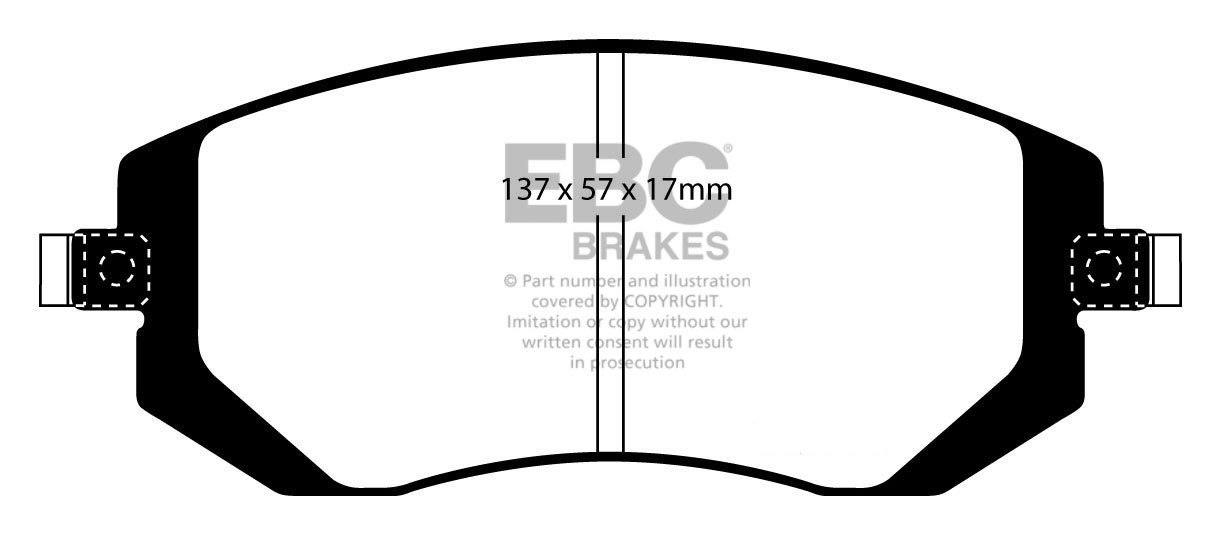 EBC Brakes SUBARU Impreza 2.0 R 2005-.. Remblokken voorzijde gre