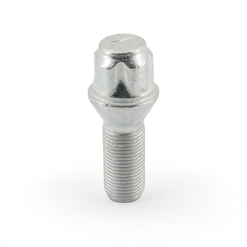 Jeu de antivol de roue H&R M14x1.25x28mm conique - 4 boulons antivol de roues avec adaptateur