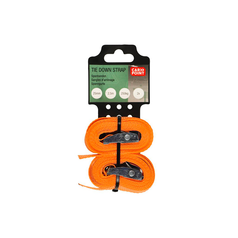 Carpoint Sangles à Boucles 2 x 2,5m