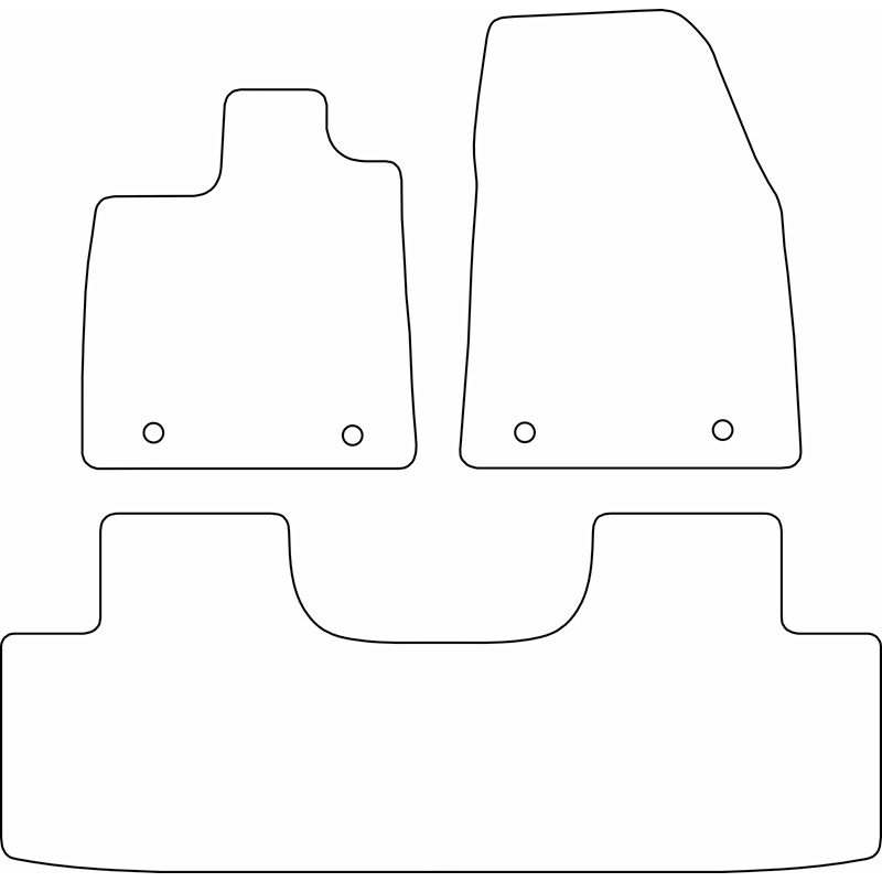 Set de tapis de sol en velours sur mesure pour MG S6 EV 2025-