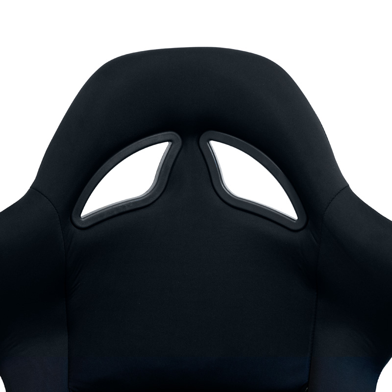 Siège baquet 'BS7' - Noir - Dossier fixe en polyester - incl. glissières