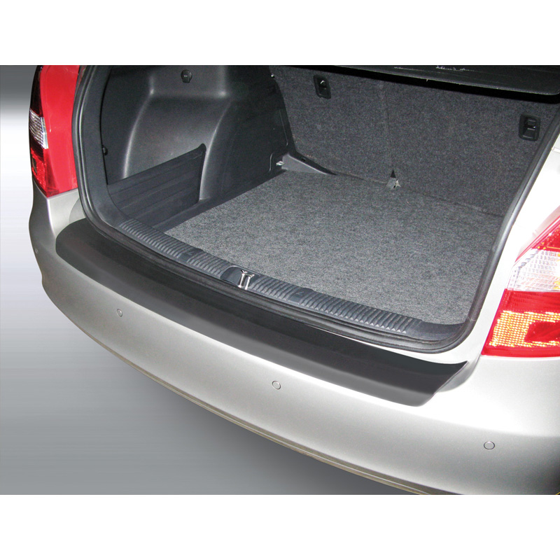 Protection de seuil arrière (ABS) sur mesure pour Skoda Fabia combi 2010-2014 Noir