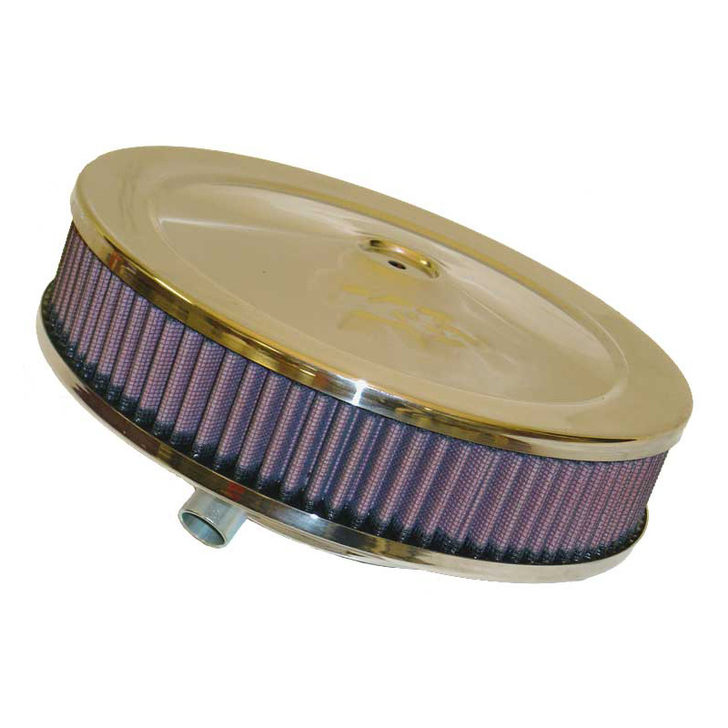 K&N Filtre à Air rond - 130mm raccord, 229mm diamètre, 86mm hauteur (60-1110)