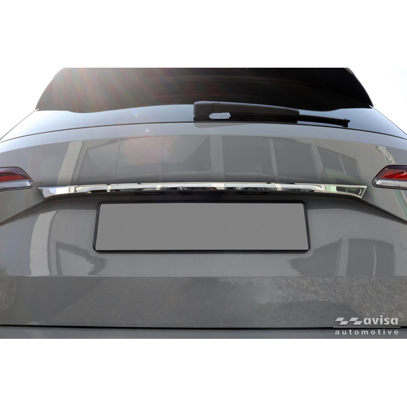 Avisa Revêtement d'habillage du hayon du coffre inox Chrome sur mesure pour Skoda Karoq (NU7) Facelift 2022-