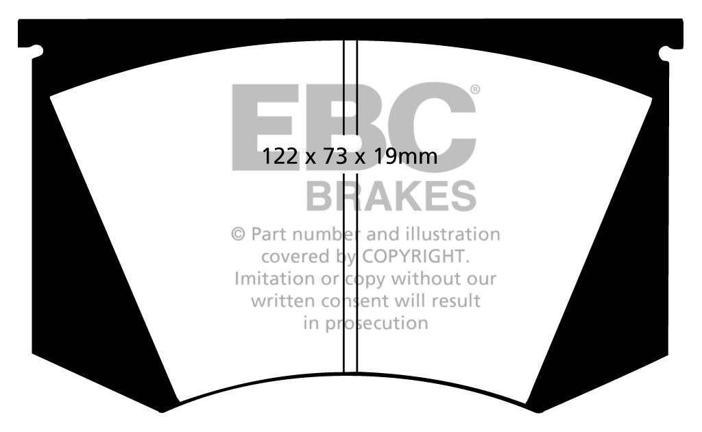 EBC Brakes ASTON MARTIN V8 5.3 73-90 Remblokken voorzijde yellow