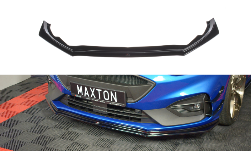 Voorspoiler Ford Focus ST / ST-Line Mk4 V.5 Glanzend Zwart