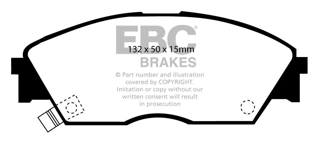 EBC Brakes HONDA Civic CRX 1.6 (ED9) 87-91 Remblokken voorzijde