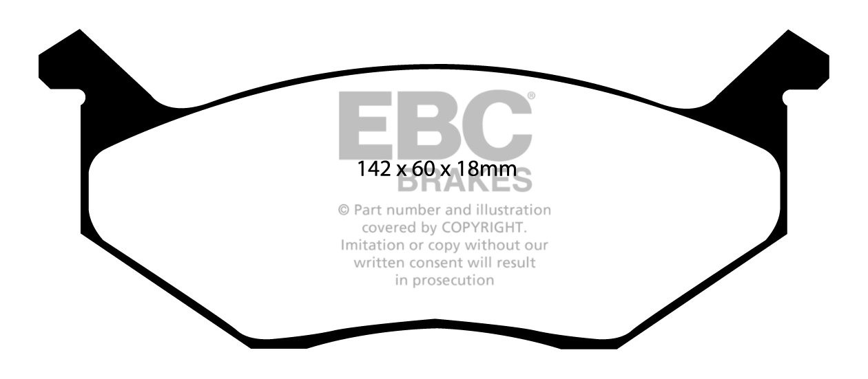 EBC Brakes DODGE (USA) Charger 5.2 1974 Remblokken voorzijde yel