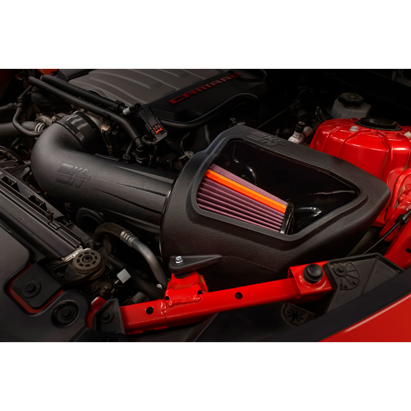 K&N NextGen d'admission d'air froid  sur mesure pour Chevrolet Camaro SS 6.2L V8 2016-2024 (50-3092)