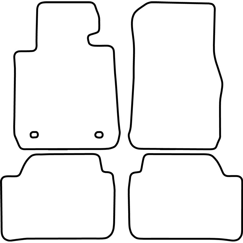 Set de tapis de sol en velours sur mesure pour BMW Série 1 F20 2012-2019