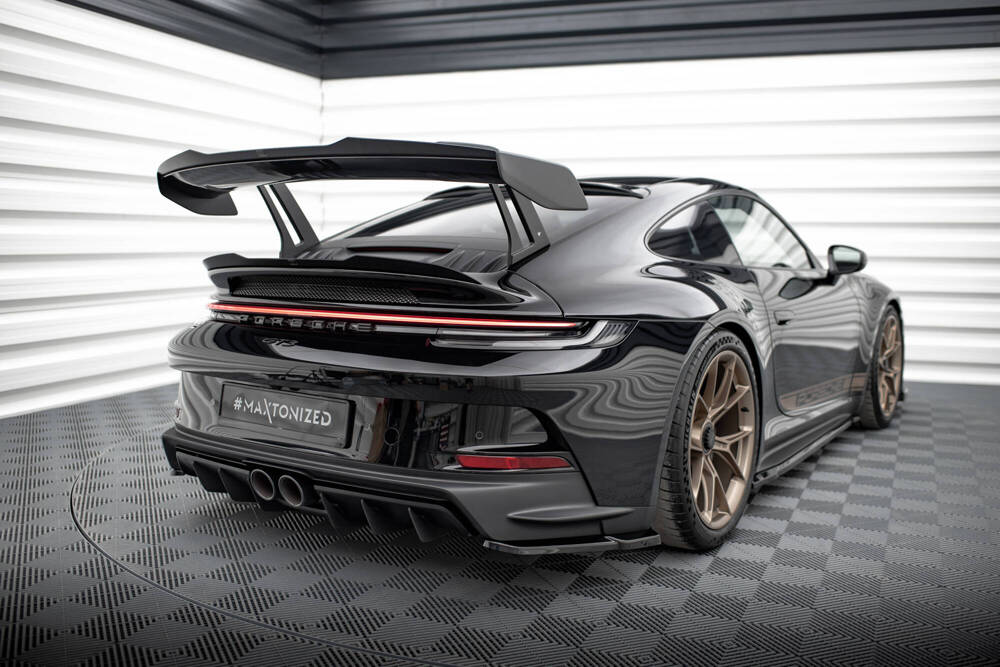Spoiler V.2 Porsche 911 992 GT3 Maxton Glans Zwart