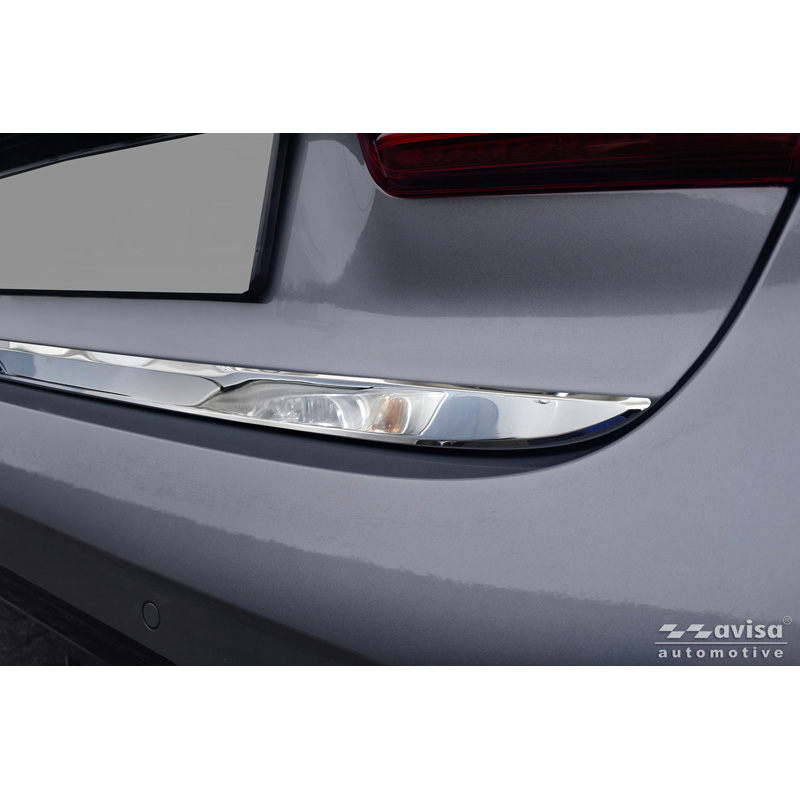 Avisa Revêtement d'habillage du hayon du coffre inox Chrome sur mesure pour BMW Série 3 (G20) M-Sport Facelift 2018-2022, Facelift 2022-2024 & Facelift 2024-