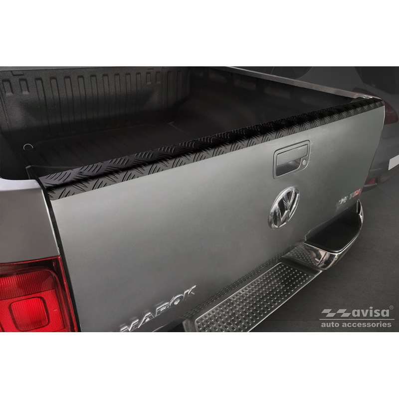 Protection de hayon arrière Pickup (aluminium) sur mesure pour Volkswagen Amarok 2010- Noir