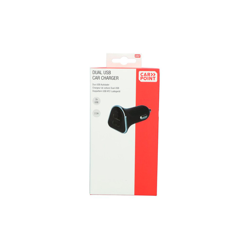 Carpoint Chargeur Allume-Cigare Double USB 12/24V 2.5A