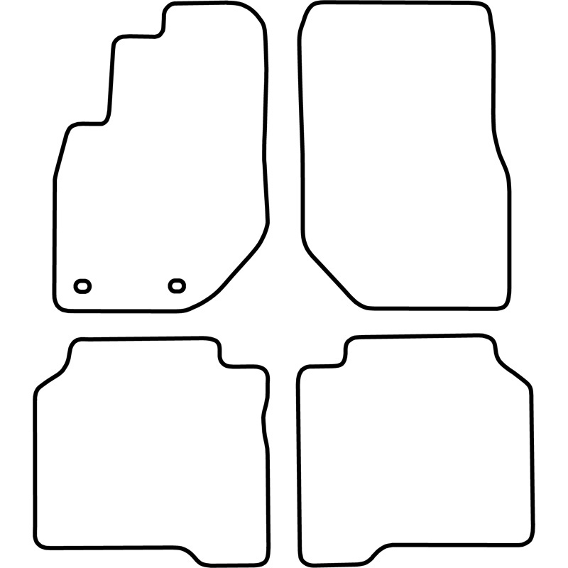 Set de tapis de sol en velours sur mesure pour Hyundai Terracan 2001-2007