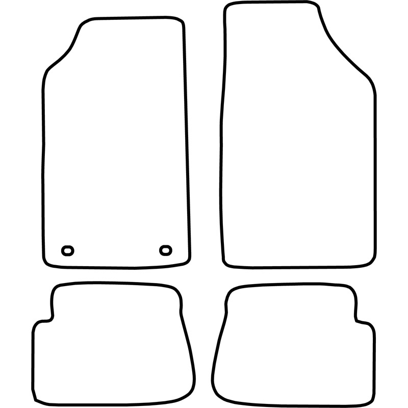 Set de tapis de sol en velours sur mesure pour Peugeot 205 1984-1998 /309 1987-1993