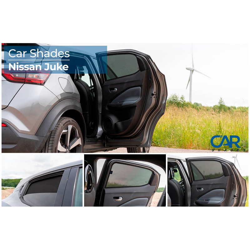 Set de Car Shades (portes arrières) sur mesure pour Nissan Juke II 5 portes 2019- (2-pièces)