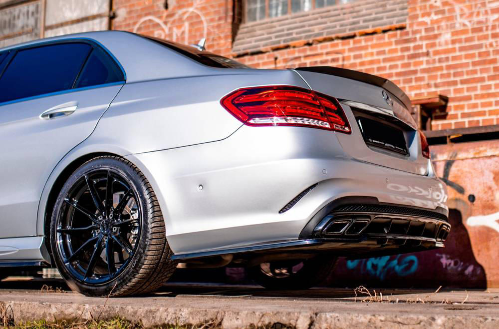 Diffuser passend voor Mercedes E-Klasse W212 E63 AMG Facelift 12-16 Glans Zwart