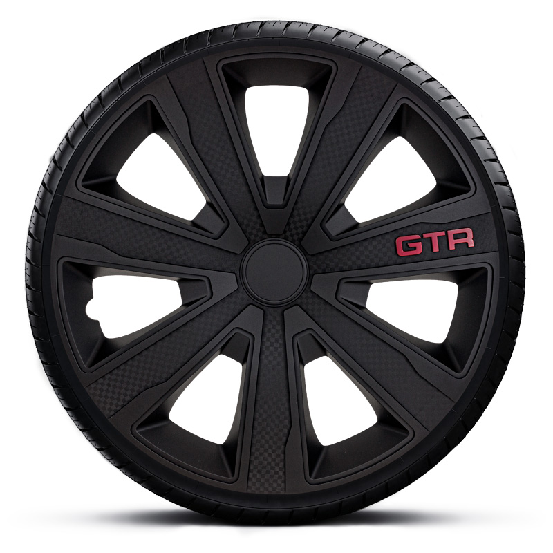 Jeu d'enjoliveurs J-Tec GTR Carboné 14-inch noir