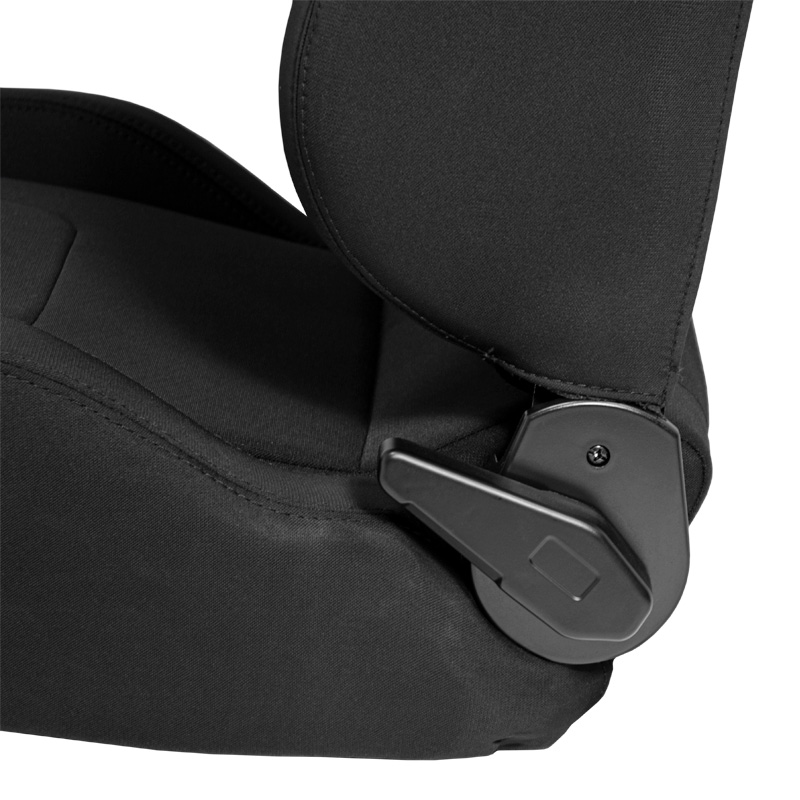 Siège baquet 'RS6-II' - Tissu Noir - Dossier réglable - incl. glissières
