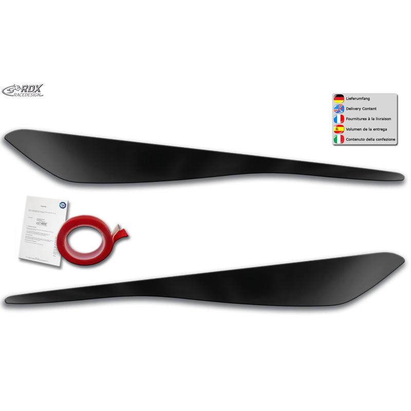 Spoilers de phares sur mesure pour Ford Fiesta MK8 2017-2022 (ABS)