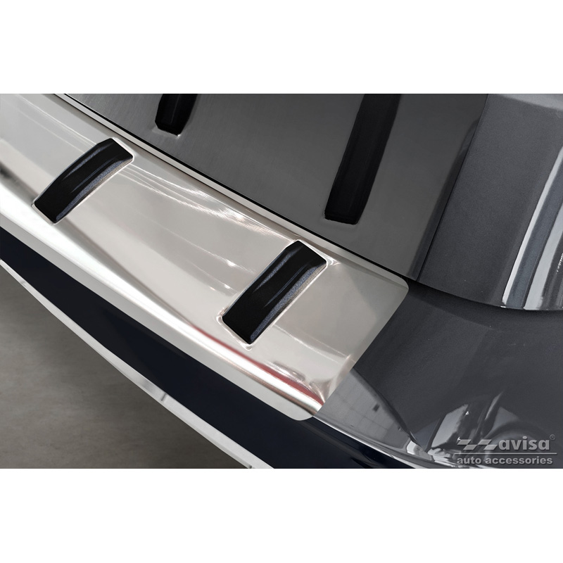 Protection de seuil arrière inox sur mesure pour Mercedes Classe-B (W247) 2019- (incl. AMG) 'STRONG EDITION'