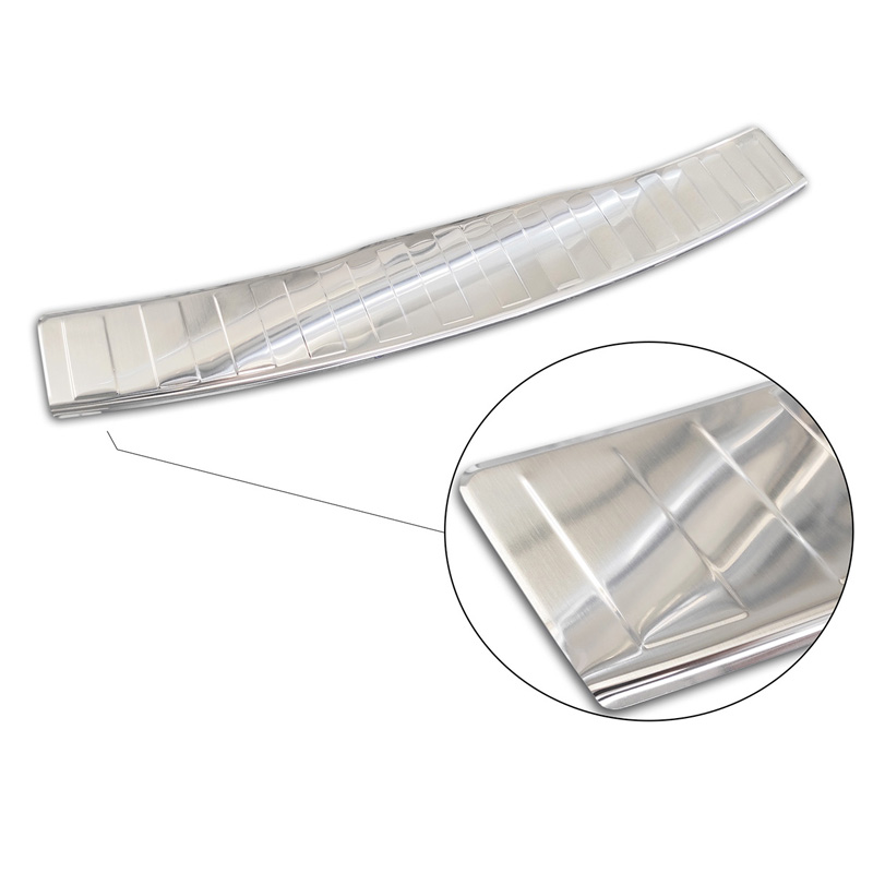 Protection de seuil arrière inox sur mesure pour Mitsubishi ASX 2010-2017 'Ribs'