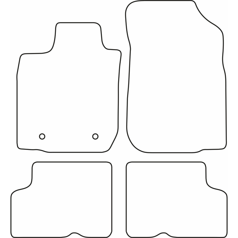 Set de tapis de sol sur mesure pour Dacia Logan MCV 2005-2013 (5 Personnes)