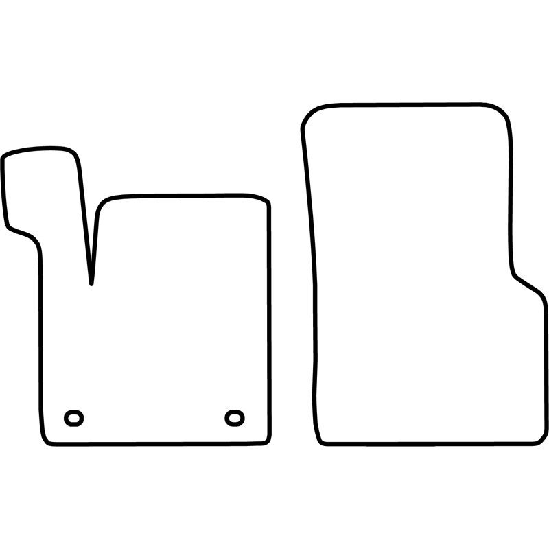 Set de tapis de sol en velours sur mesure pour Renault Espace 1997-2002 (seulement avant)