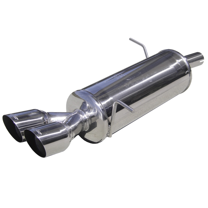 100% Inox Échappement Sport sur mesure pour Ford Fiesta VII 1.6 (120cv) 9/2008- 2x80mm Racing