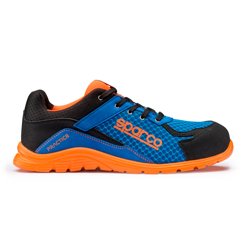 Sparco Chaussures de sécurité légères Practice S1P Niki Bleu/Orange Taille 38