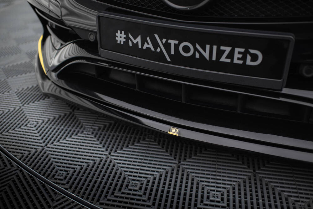 Voorspoiler V.3 Mercedes-AMG CLA 45 C117 FL Maxton Glans Zwart