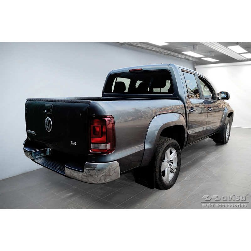 Protection de hayon arrière Pickup (aluminium) sur mesure pour Volkswagen Amarok 2010- Noir
