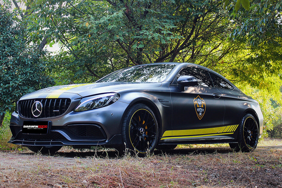 Mercedes Benz W205 C63/S AMG Coupe Carbon Fiber Zijskirts 2019-2021