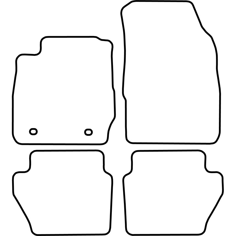 Set de tapis de sol sur mesure pour Ford Fiesta 2008-2011