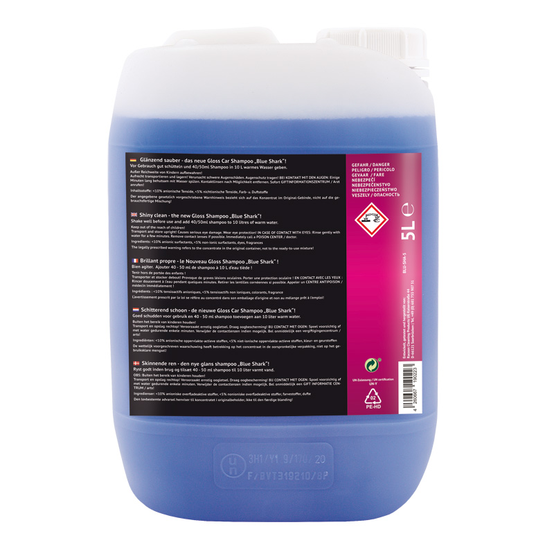 Racoon BLUE SHARK Gloss Car Shampoing - 5000ml