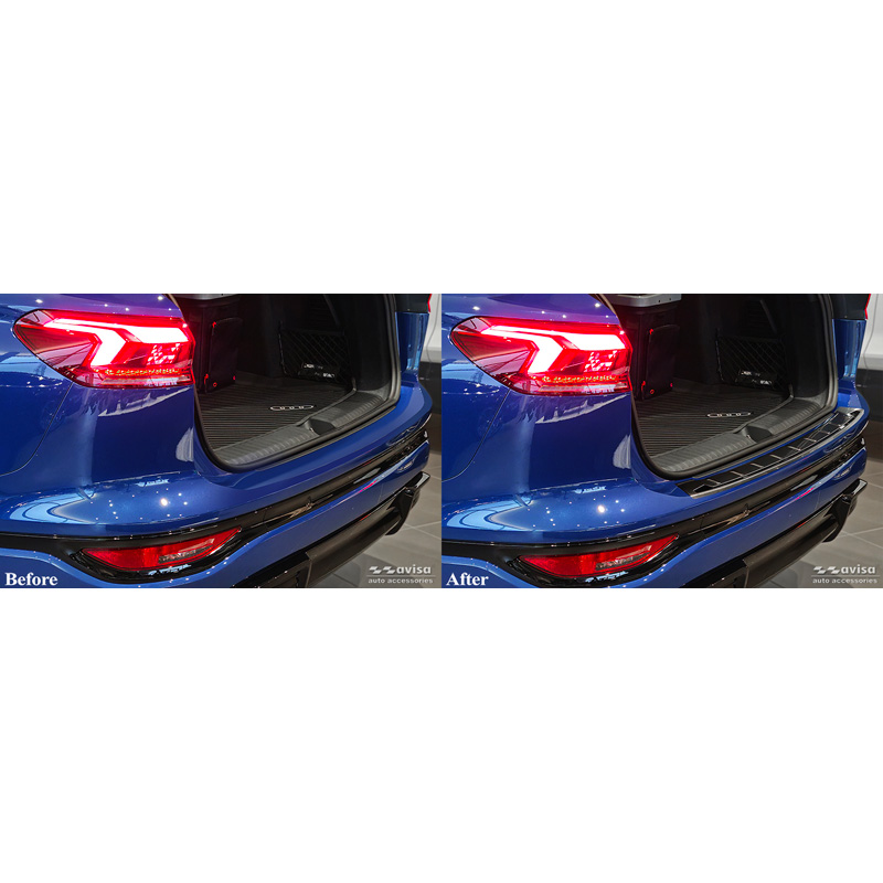 Avisa Protection de seuil arrière inox noir Audi Q6 e-tron (GFB) 2024- 'Shadow Premium'
